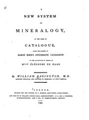Tapa de A New System of Mineralogy in the Form of a Catalogue: After the Manner of Baron Born's ..