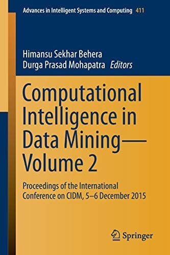 Tapa de Computational Intelligence in Data Mining—Volume 2