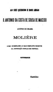Tapa de Antonio Feliciano de Castilho. Theatro. 1a-6a tentativa