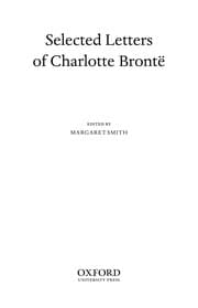 Tapa de SELECTED LETTERS OF CHARLOTTE BRONTE; ED. BY MARGARET SMITH