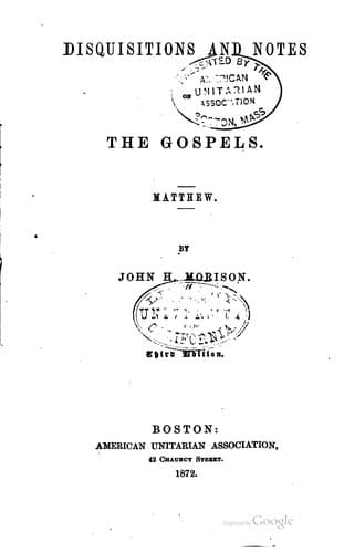 Tapa de Disquisitions and notes on the Gospels.