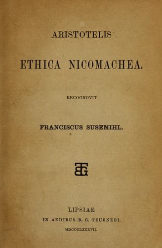 Tapa de Ethica Nicomachea