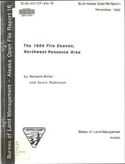 Tapa de The 1984 fire season, northwest resource area