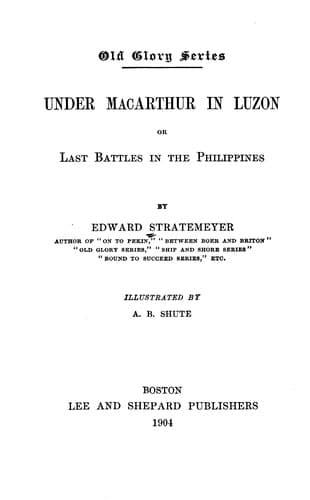Tapa de Under MacArthur in Luzon