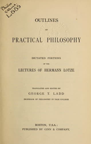 Tapa de Outlines of practical philosophy