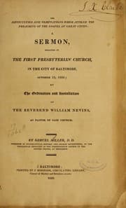Tapa de The difficulties and temptations which attend the preaching of the gospel in great cities