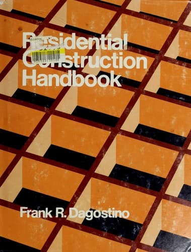 Tapa de Residential construction handbook