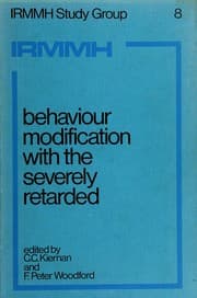 Tapa de Behaviour modification with the severely retarded