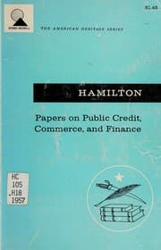Tapa de Papers on public credit, commerce and finance