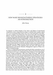 Tapa de New Wave Manufacturing Strategies