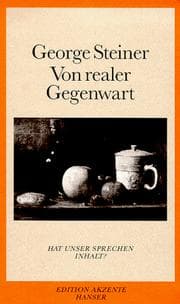 Tapa de Von realer Gegenwart. Hat unser Sprechen Inhalt?