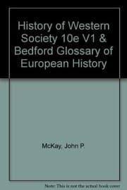 Tapa de History of Western Society 10e V1 & Bedford Glossary of European History