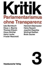 Tapa de Parlamentarismus ohne Transparenz