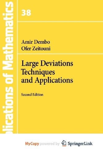 Tapa de Large Deviations Techniques and Applications