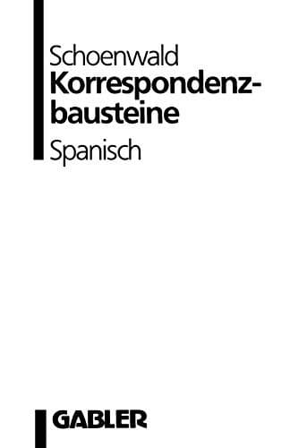 Tapa de Korrespondenzbausteine Spanisch