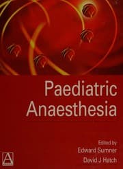 Tapa de Paediatric anaesthesia