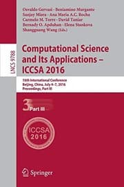 Tapa de Computational Science and Its Applications - ICCSA 2016