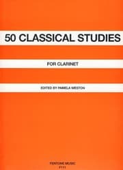 Tapa de 50 Classical Studies . Partitions pour Clarinette