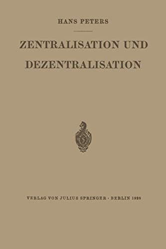 Tapa de Zentralisation und Dezentralisation