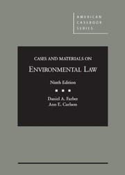 Tapa de Cases and Materials on Environmental Law, 9th