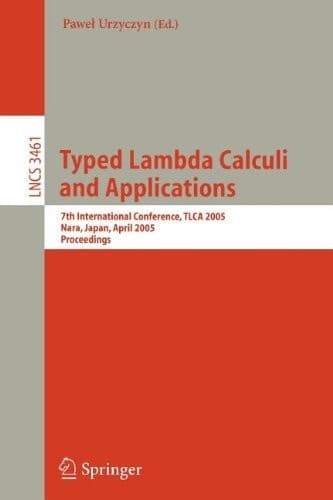 Tapa de Typed Lambda Calculi and Applications