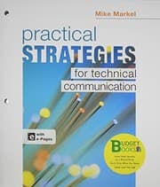 Tapa de Loose-leaf Version for Practical Strategies for Technical Communication