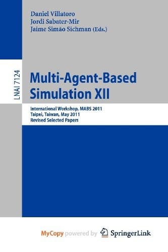 Tapa de Multi-Agent-Based Simulation XII
