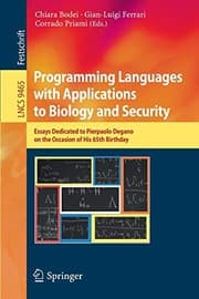 Tapa de Programming Languages with Applications to Biology and Security