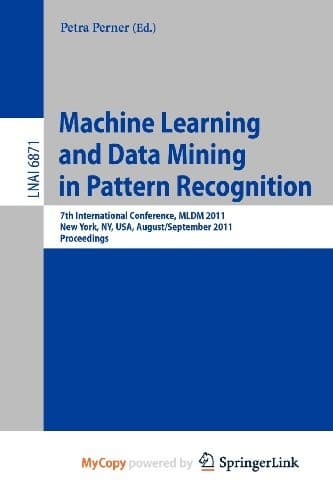 Tapa de Machine Learning and Data Mining in Pattern Recognition