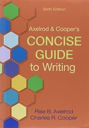Tapa de Axelrod & Cooper's Concise Guide to Writing & California Dreams and Realities