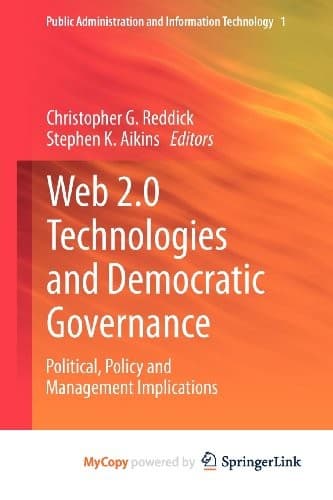 Tapa de Web 2.0 Technologies and Democratic Governance