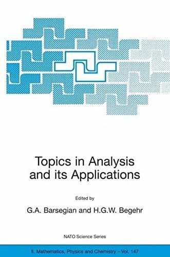 Tapa de Topics in Analysis and its Applications