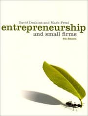 Tapa de Entrepreneurship and Small Firms. David Deakins and Mark Freel