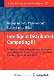 Tapa de Intelligent Distributed Computing III