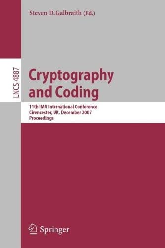 Tapa de Cryptography and Coding