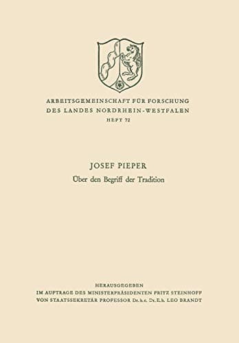 Tapa de Über den Begriff der Tradition