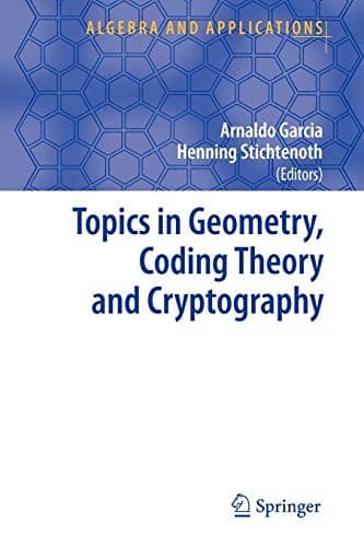 Tapa de Topics in Geometry, Coding Theory and Cryptography