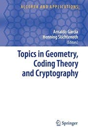 Tapa de Topics in Geometry, Coding Theory and Cryptography