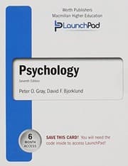Tapa de LaunchPad for Gray's Psychology