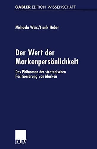 Tapa de Der Wert der Markenpersönlichkeit
