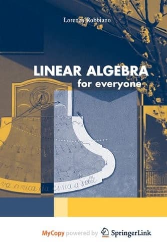 Tapa de Linear Algebra for Everyone