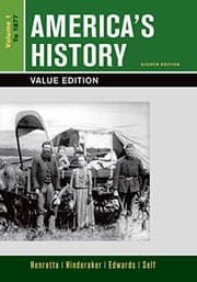 Tapa de Loose-leaf Version of America's History, Value Edition, Volume 1