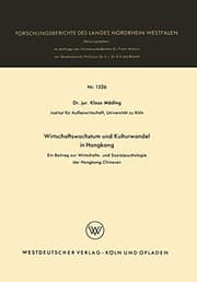 Tapa de Wirtschaftswachstum und Kulturwandel in Hongkong