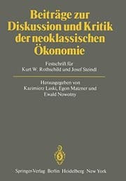 Tapa de Beiträge zur Diskussion und Kritik der neoklassischen Ökonomie