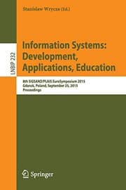 Tapa de Information Systems : Development, Applications, Education