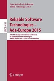 Tapa de Reliable Software Technologies – Ada-Europe 2015