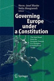 Tapa de Governing Europe under a constitution
