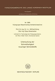 Tapa de Untersuchung der Schneidhaltigkeit neuartiger Schneidstoffe