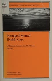 Tapa de Managed Mental Health Care (New Directions for Youth Development)