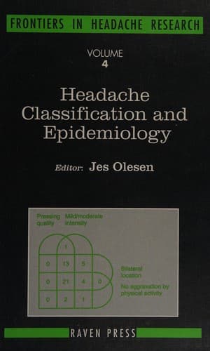 Tapa de Headache classification and epidemiology